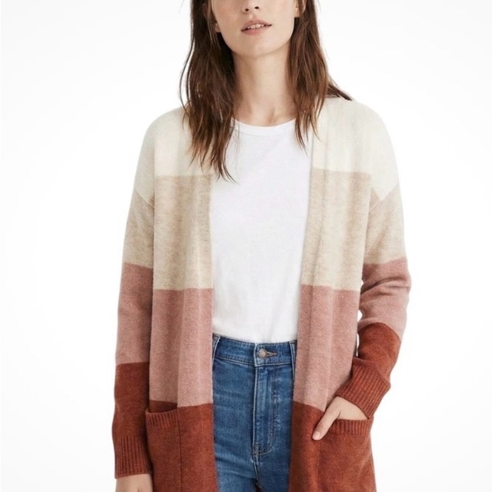 Madewell Ryder Stripe Cardigan Sweater